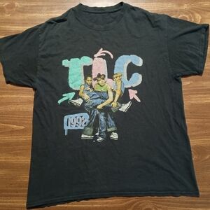 TLC T-SHIRT - Large // Retro 90s Rap Music Group Tee Shirt Vintage Rare Artists
